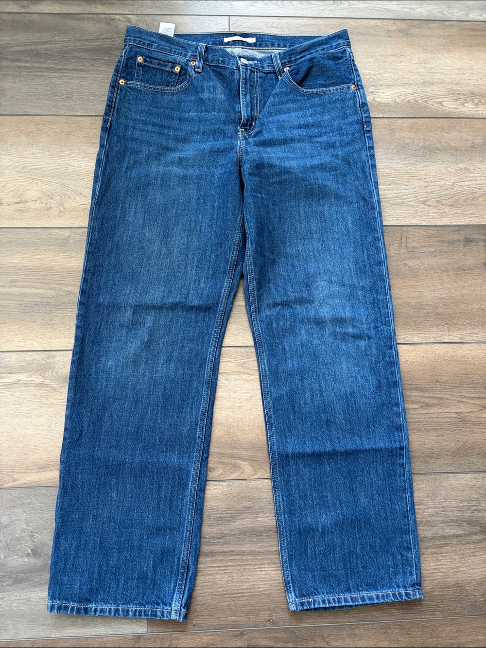 Levi's Women's Low Pro Straight Leg Jeans - Deep Blue Denim